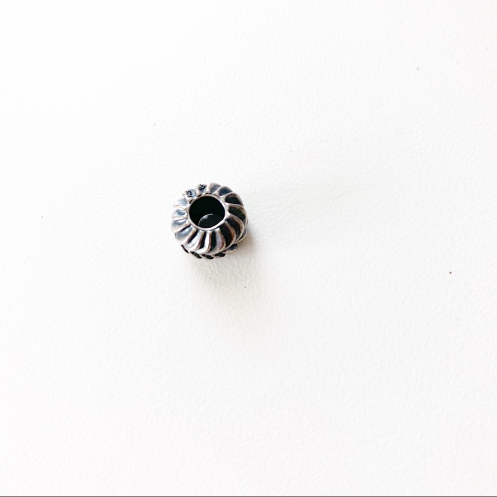 Authentic Pandora Leaf Braid Charm - image 3